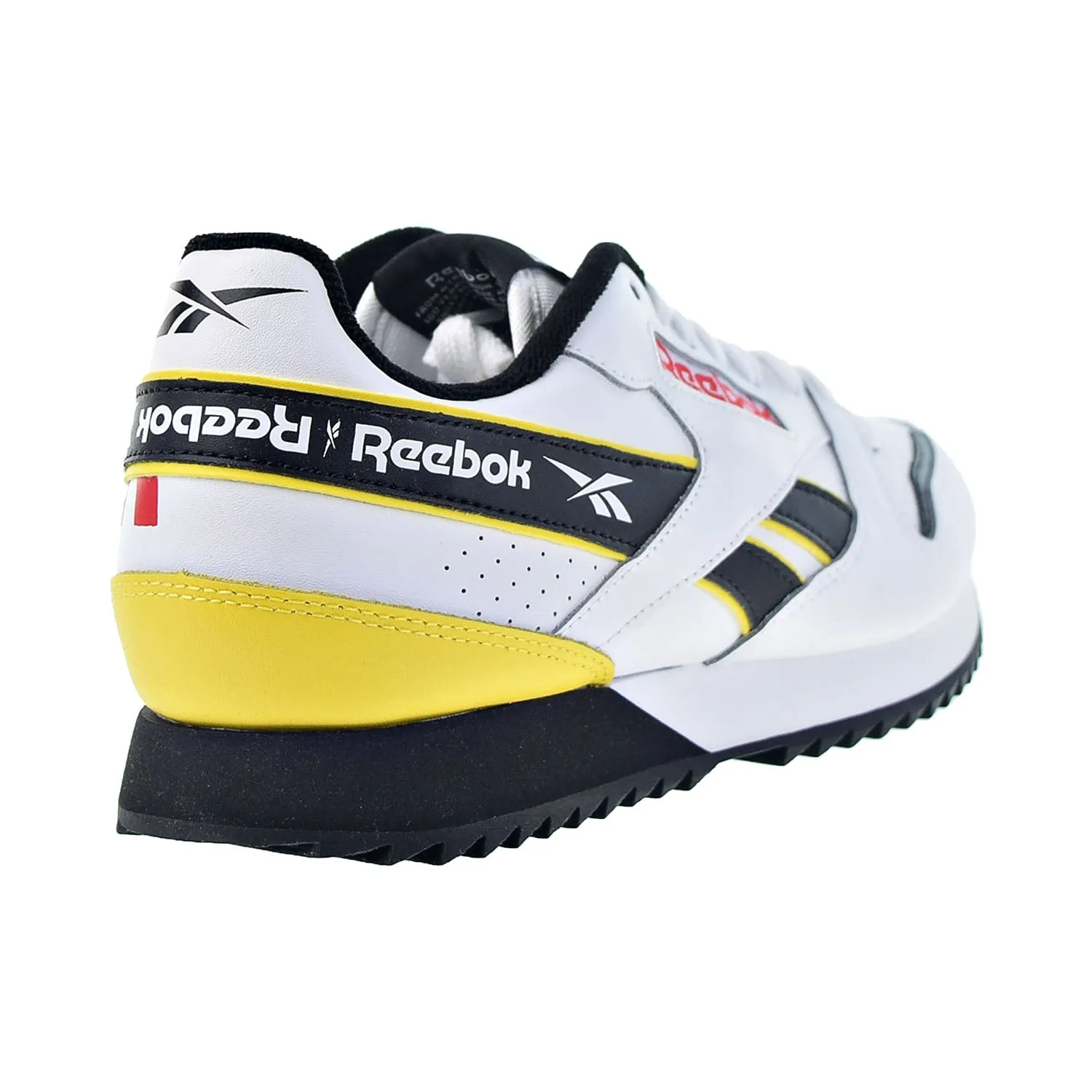 Reebok Classic Leather RippIe Men's Shoes White-Black-Primal Red