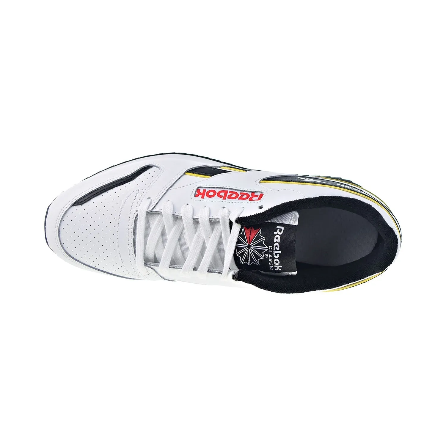 Reebok Classic Leather RippIe Men's Shoes White-Black-Primal Red