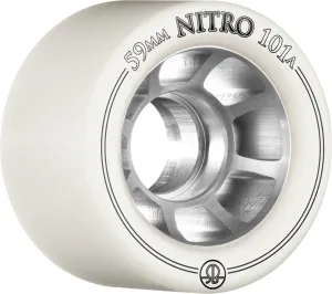 Rollerbones Nitro Wheel 59mm 101a - White (Set of 8)