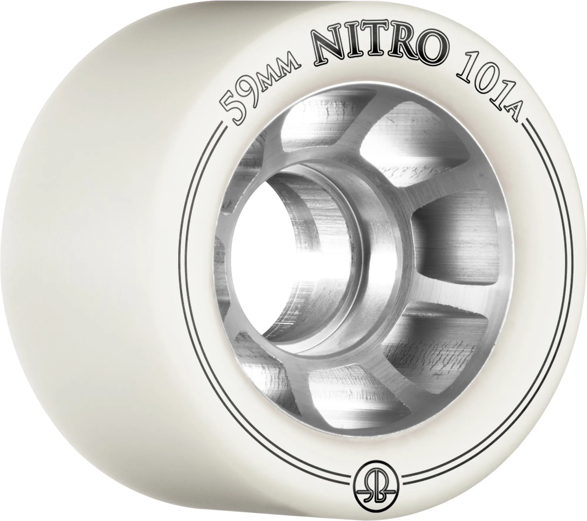 Rollerbones Nitro Wheel 59mm 101a - White (Set of 8)