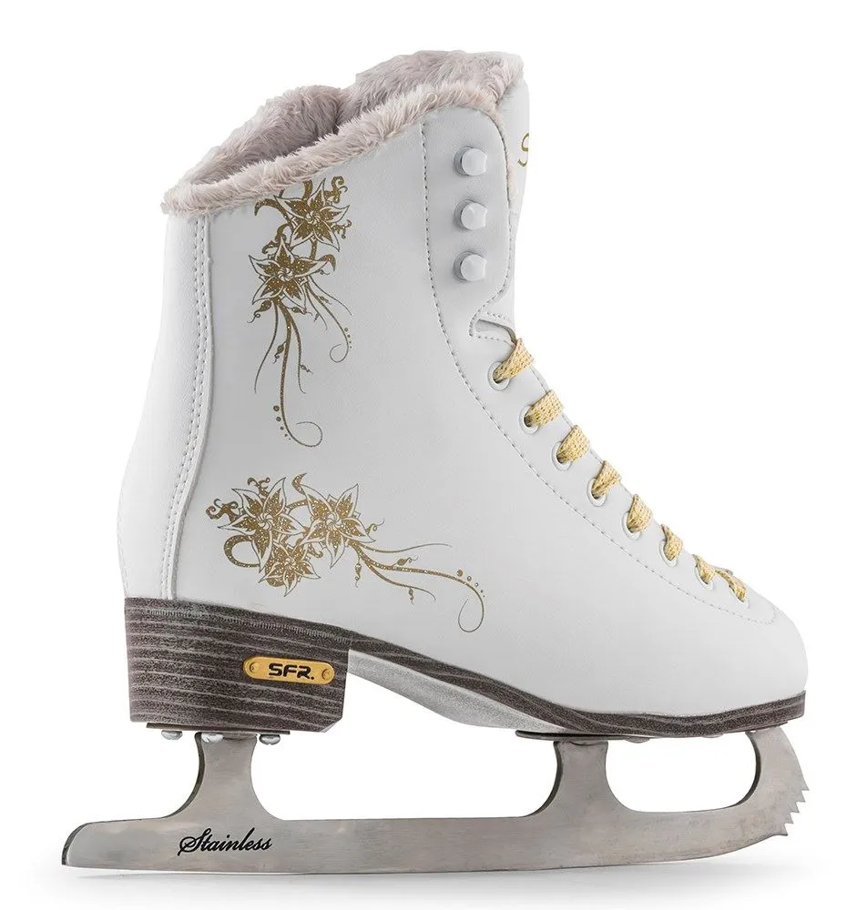 SFR Glitra Ice Skates - White