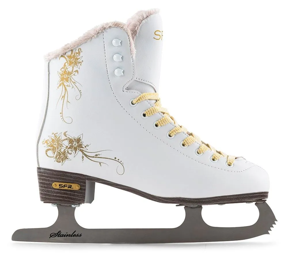 SFR Glitra Ice Skates - White