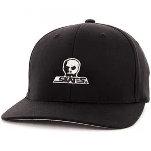 SKULL SKATES FLEXFIT LOGO BLACK