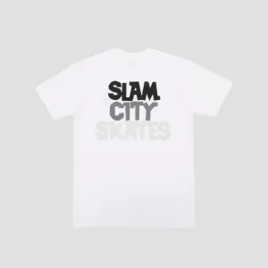 Slam City Classic Scale Logo T-Shirt White