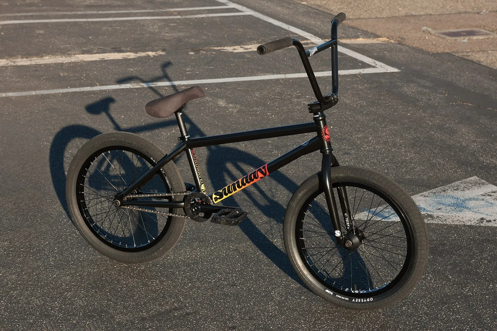 Sunday 2023 Soundwave Special 21″ Complete BMX Bike - Rustproof Black (LHD)