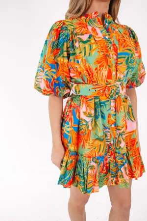 The Paloma Belted Dress - Multi