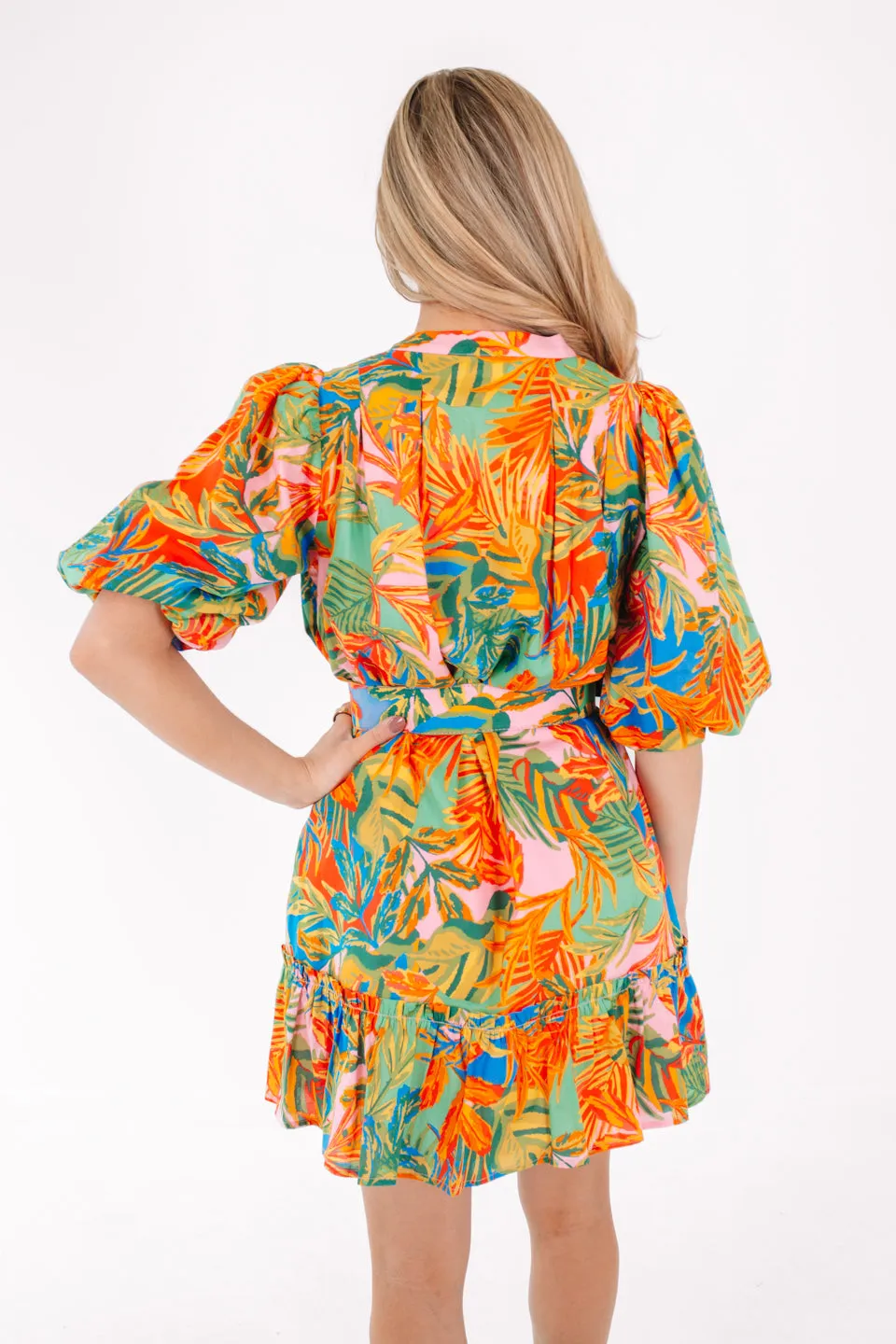 The Paloma Belted Dress - Multi