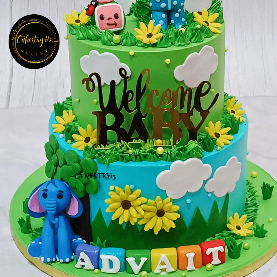 Welcome Baby Cocomelon 3kg Cake