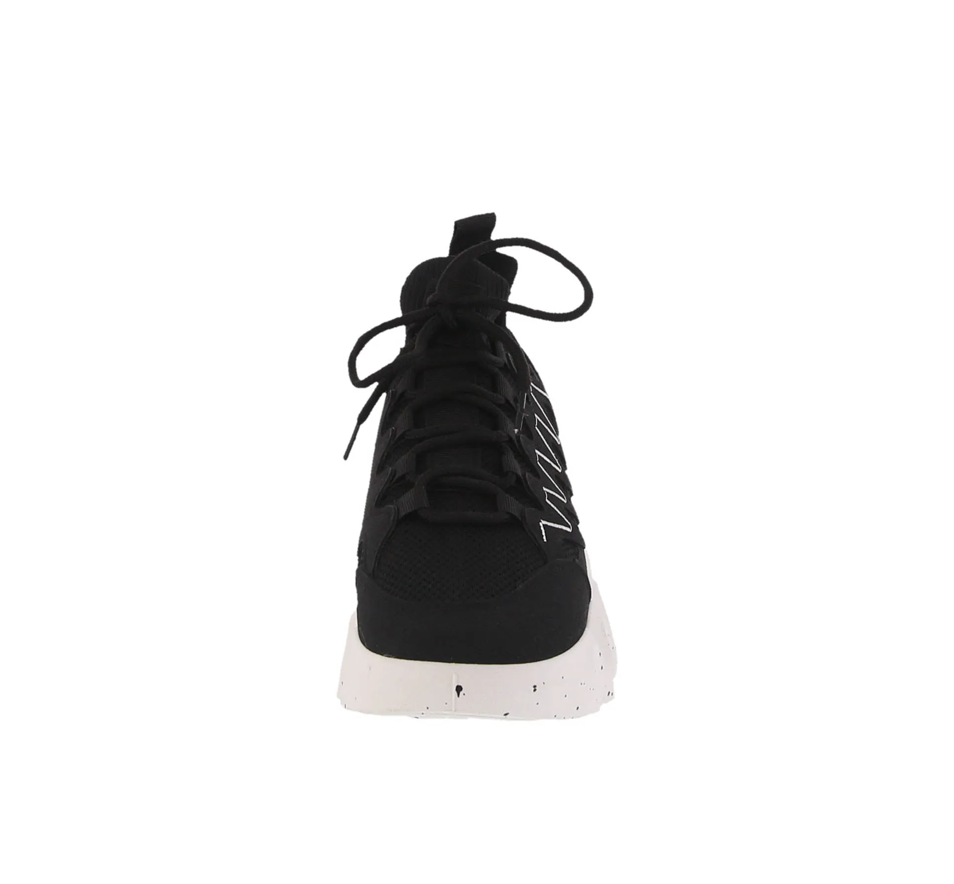 WOMAN'S SHOES BLACK NUB/FABRIC TENNIS SNEAKERS DISH-81