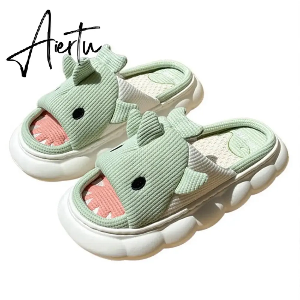 Women Cow Slippers Cute Cartoon Soft Cloud Platform Indoor Shoes Summer Female Home Slides Thick Sole Sandals Male House Slipper