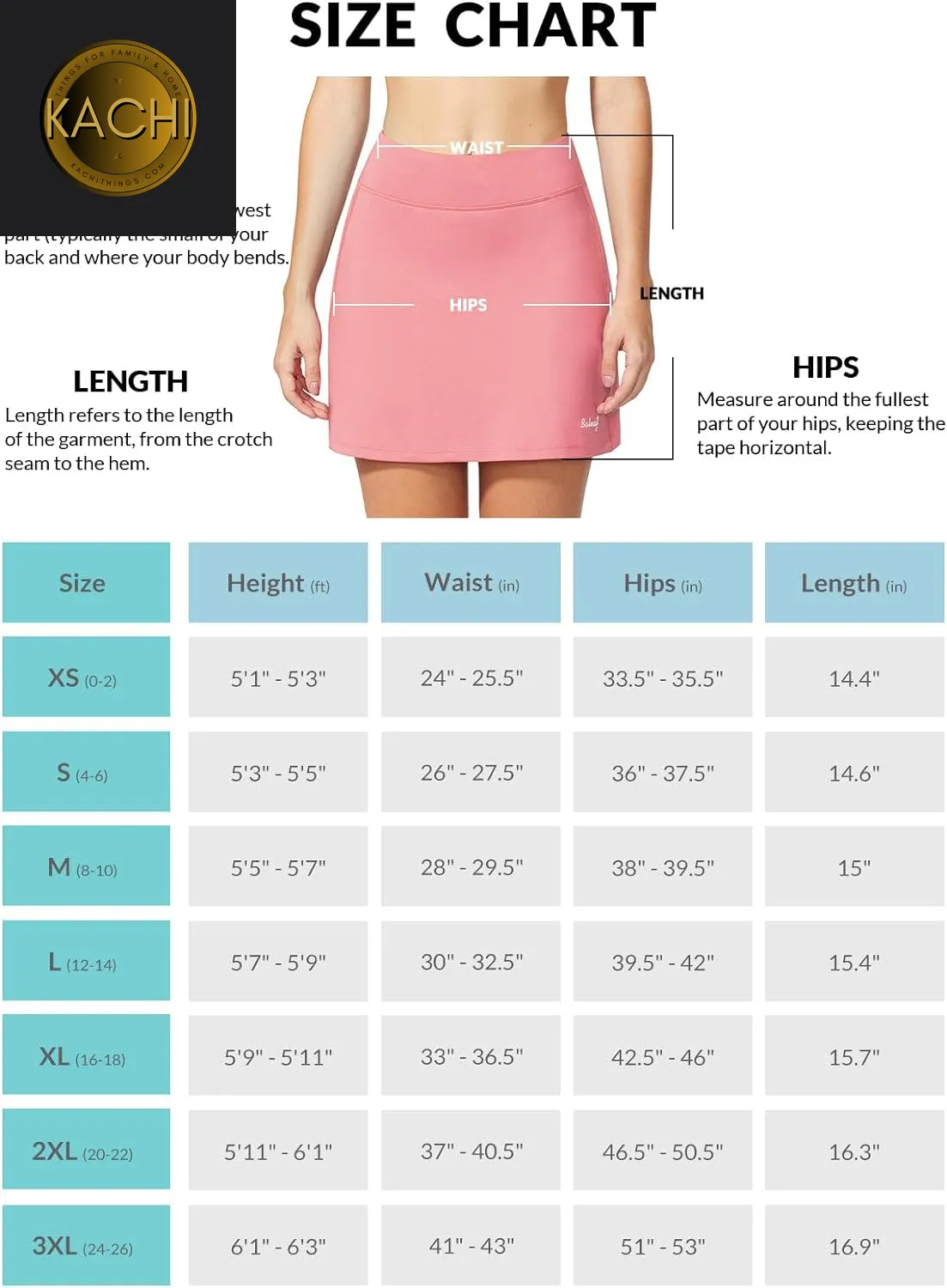 Women's Golf  Tennis Skorts with Pockets