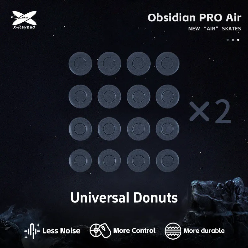 X-Raypad Obsidian PRO Air Mouse Skates – Universal Donuts